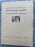 Een korte schets van theosophische leeringen, Verzenden, Gelezen, Wijsbegeerte of Ethiek