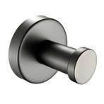 Handdoekhaak gun metal Rond, Verzenden, Nieuw