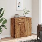 vidaXL Dressoir 80x36x75 cm bewerkt hout oud houtkleurig, Verzenden, Nieuw, 50 tot 100 cm, 25 tot 50 cm