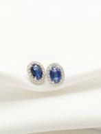 Zonder Minimumprijs - Cocktail oorbellen - 14 karaat Witgoud, Sieraden, Tassen en Uiterlijk, Antieke sieraden