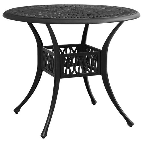 vidaXL Tuintafel 90x90x74 cm gietaluminium zwart, Tuin en Terras, Tuintafels, Nieuw, Aluminium, Verzenden