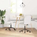 vidaXL Eetkamerstoelen 2 st kunstleer wit, Huis en Inrichting, Stoelen, Verzenden, Nieuw, Wit