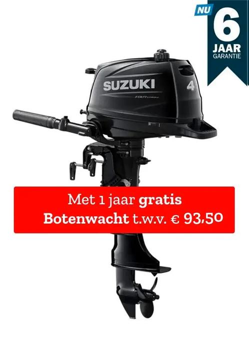 Suzuki buitenboordmotor 4pk - DF4A - Kortstaart - Zwart, Watersport en Boten, Buiten- en Binnenboordmotoren, Nieuw, Benzine, Minder dan 5 pk