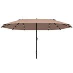 TRUUSK Grote Ovale Tuinparasol 440 x 260 cm - Met LED-verlic, Verzenden, Nieuw