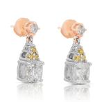 Oorbellen - 18 karaat Roségoud, Witgoud - 2.55ct. tw., Sieraden, Tassen en Uiterlijk, Nieuw