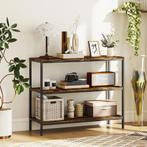 TRUUSK Console Tafel, Bijzettafel Met 3-laags Plank, Spaanpl, Huis en Inrichting, Tafels | Bijzettafels, Verzenden, Nieuw