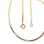 Gouden Venetiaanse collier | 39 cm (ketting, gouden ketting), Goud, Gebruikt, Ophalen of Verzenden, Overige kleuren
