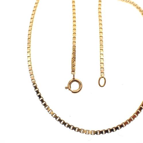 Gouden Venetiaanse collier | 39 cm (ketting, gouden ketting), Sieraden, Tassen en Uiterlijk, Kettingen, Overige kleuren, Gebruikt