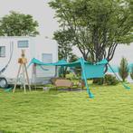 TRUUSK Zonneschermdak Waterdicht Zonnezeil 3x3x2m Met Stalen, Caravans en Kamperen, Verzenden, Nieuw