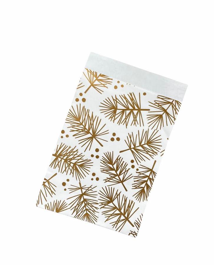 Kadozakjes Kerst Dennenappel Goud Wit, Hobby en Vrije tijd, Knutselen, Overige typen, Nieuw, Ophalen of Verzenden