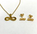 Sieraden set - Infinity - Goudkleurig - Stainless steel
