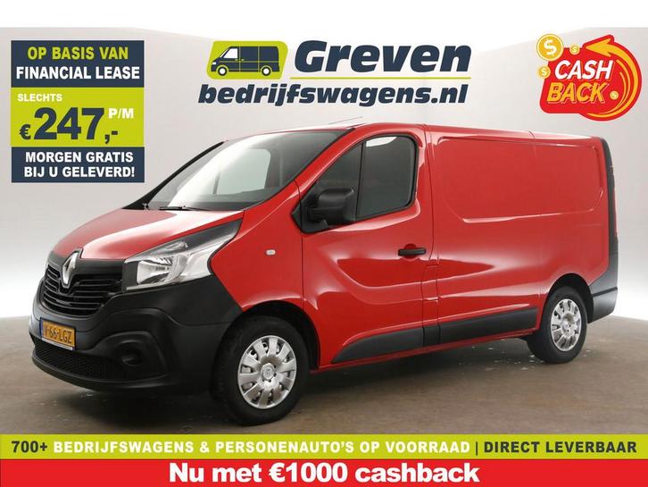 Renault Trafic 1.6 dCi L1H1 MARGE Camera 3 Persoons, Auto's, Bestelauto's, Te koop, Handgeschakeld, Financial lease, Diesel, Rood