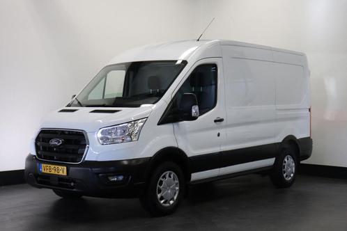 Ford Transit 2.0 TDCI 130PK L2H2 - EURO 6, Auto's, Bestelauto's, Dealer onderhouden, Lease, Zwart, Handgeschakeld, Wit, Financial lease