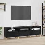 vidaXL TV-kast met lade met plank met opslag Zwart eiken 150, Huis en Inrichting, Kasten | Televisiemeubels, Verzenden, Nieuw