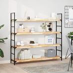 vidaXL Wandschap zwevend 140x30x4 cm onbehandeld massief, Huis en Inrichting, Woonaccessoires | Wandplanken en Boekenplanken, Verzenden