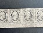 Nederland 1895 - Koning Willem III, Moesman herdruk in strip, Gestempeld
