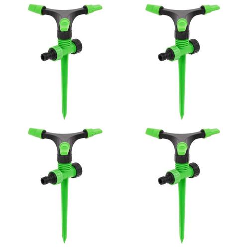 vidaXL Sproeiers 4 st 16x13,5x25,5 cm ABS en PP groen en, Tuin en Terras, Tuinslangen, Nieuw, Verzenden