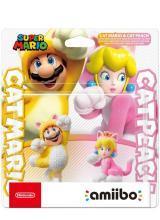 Kat-Mario & Kat-Peach - Super Mario series Boxed Amiibo, Spelcomputers en Games, Games | Nintendo Wii U, Zo goed als nieuw, Ophalen of Verzenden