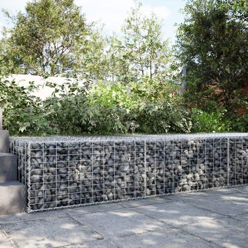 vidaXL Schanskorf 200x100x50 cm gegalvaniseerd ijzer, Tuin en Terras, Bloembakken en Plantenbakken, Nieuw, Metaal, Verzenden