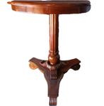 Middentafel - Walnoot - ronde houten tafel