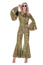 Disco Catsuit Cirkels Holografisch Goud, Kleding | Dames, Ophalen of Verzenden, Nieuw