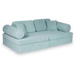 Modulaire Montessori speelbank in licht mint waffle cordu..., Kinderen en Baby's, Ophalen of Verzenden, Nieuw