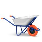 Kruiwagen 140L - verzinkt staal - tot 210 kg – schuimwiel, Tuin en Terras, Kruiwagens, Ophalen of Verzenden, Nieuw