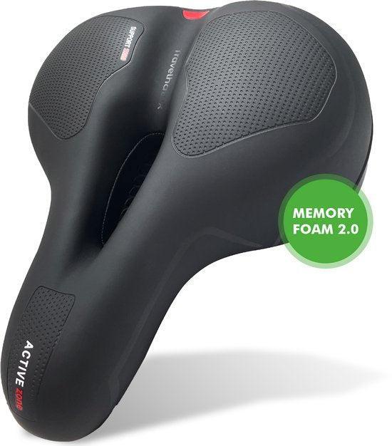 2dekans | Travelhawk Fietszadel - Stadszadel - Extra, Fietsen en Brommers, Fietsaccessoires | Overige Fietsaccessoires, Zo goed als nieuw