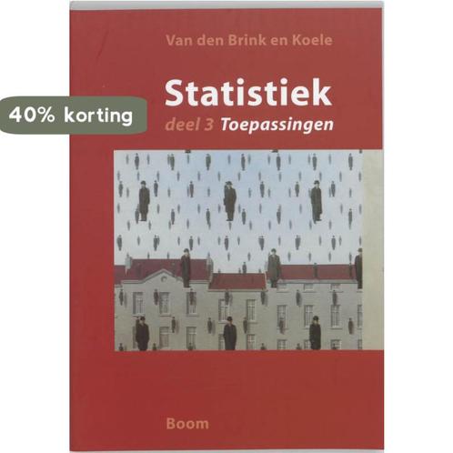 Statistiek 3 Toepassingen 9789053527054 W.P. van den Brink, Boeken, Wetenschap, Gelezen, Verzenden