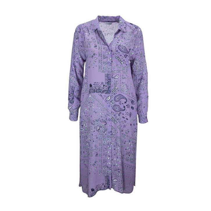 Frogbox • paarse blouse jurk • 36, Kleding | Dames, Jurken, Paars, Nieuw, Maat 36 (S), Verzenden