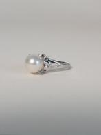 Ring Platina Parel - Diamant - Pt900, Sieraden, Tassen en Uiterlijk, Ringen, Nieuw