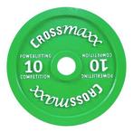 Crossmaxx® Calibrated plate - 10 kg - Groen - Bumperplate, Sport en Fitness, Fitnessmaterialen, Nieuw, Verzenden