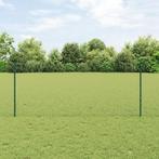 vidaXL hek palen 5 stuks U-kanaal Groen 100 cm Staal, Tuin en Terras, Verzenden, Nieuw, IJzer