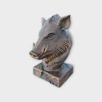Bust of a Boar statue - home decor animal lover gift him her, Verzenden, Nieuw