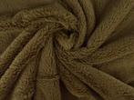 Kortharig bont stof – Taupe, 200 cm of meer, Nieuw, Polyester, Ophalen of Verzenden