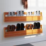 vidaXL Schoenenrekken 2 st 110x8,5x23,5 cm massief, Huis en Inrichting, Kasten | Schoenenrekken, Verzenden, Nieuw