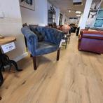Chesterfield tub chair in leder zwart/grijs tribe vintage, Huis en Inrichting, Fauteuils, Zo goed als nieuw, Chesterfield