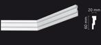 Kroonlijst Nomastyl M2+ (60 x 20 mm), lengte 2 m, Ophalen of Verzenden, Nieuw