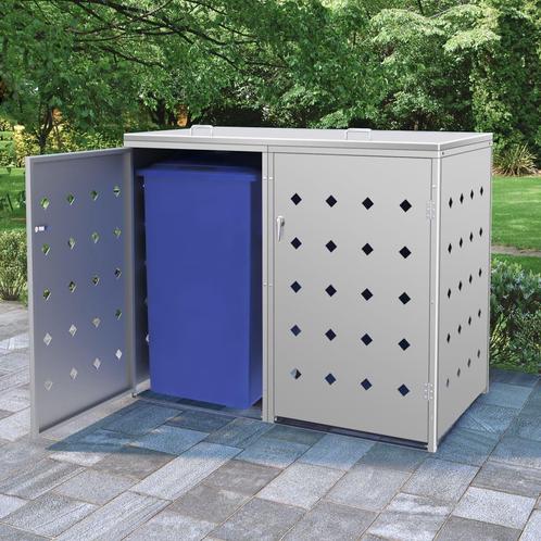 vidaXL Containerberging dubbel 240 L roestvrij staal, Doe-het-zelf en Verbouw, Overige Doe-het-zelf en Verbouw, Nieuw, Verzenden
