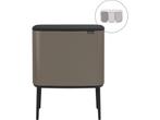 Brabantia Bo Touch Bin Prullenbak - 3 x 11 liter -, Huis en Inrichting, Woonaccessoires | Overige, Verzenden, Zo goed als nieuw