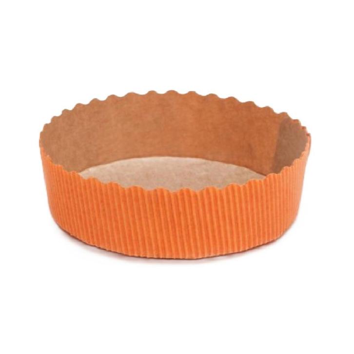Bakvorm Karton Rond Ø10x3cm Oranje (per stuk), Hobby en Vrije tijd, Taarten en Cupcakes maken, Nieuw, Verzenden