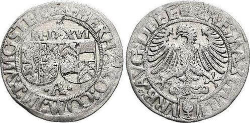 Batzen 1516 Augsburg-reichsmuenzstaette Eberhard Iv von E..., Postzegels en Munten, Munten | Europa | Niet-Euromunten, Verzenden