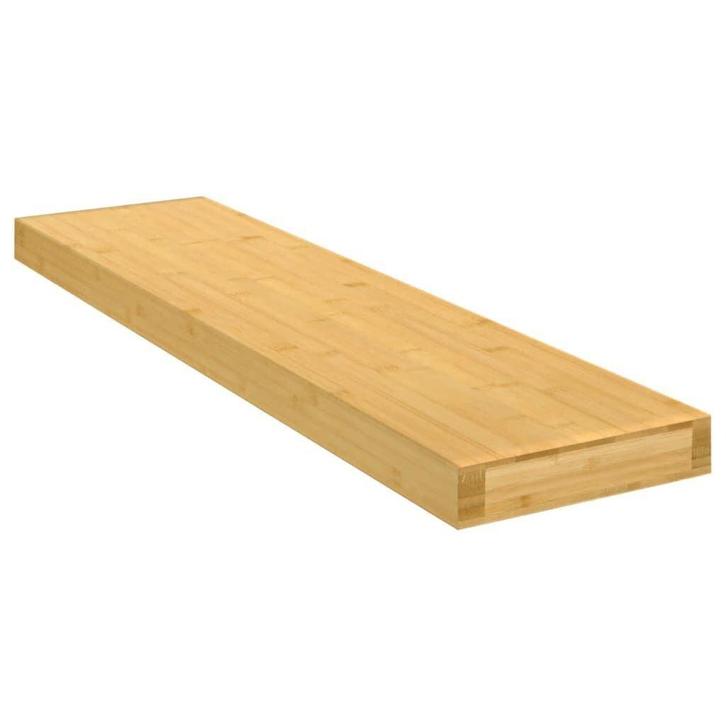 Zwevende Bamboe Plank 80cm | Tweedekansje | Creeer Ruimte, Huis en Inrichting, Woonaccessoires | Wandplanken en Boekenplanken
