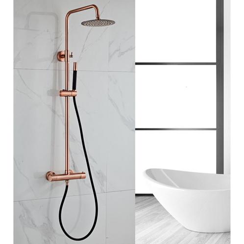 Opbouw Regendouche Set BWS Copper Pro Thermostatisch Staaf, Doe-het-zelf en Verbouw, Sanitair, Kraan, Nieuw, Ophalen of Verzenden