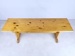bankje plantentafel bijzettafel vurenhout 120 cm 70s 80s, Huis en Inrichting, Ophalen, Gebruikt