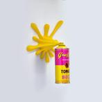2FAST - Yellow Graffiti Tomato Soup Splash Sculpture