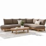 Eleganza organische hoek loungeset 3 delig hardhout, Tuin en Terras, Tuinsets en Loungesets, Ophalen of Verzenden, Nieuw, Hardhout
