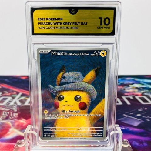 Pokémon Graded card - Pikachu With Grey Felt Hat #085 Van, Hobby en Vrije tijd, Verzamelkaartspellen | Pokémon