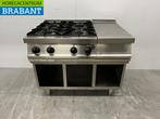 RVS Fagor 4 pits fornuis met werkunit 105 cm GAS Horeca, Zakelijke goederen, Horeca | Keukenapparatuur, Ophalen of Verzenden, Gebruikt