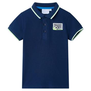 vidaXL Kinderpoloshirt 140 marineblauw beschikbaar voor biedingen